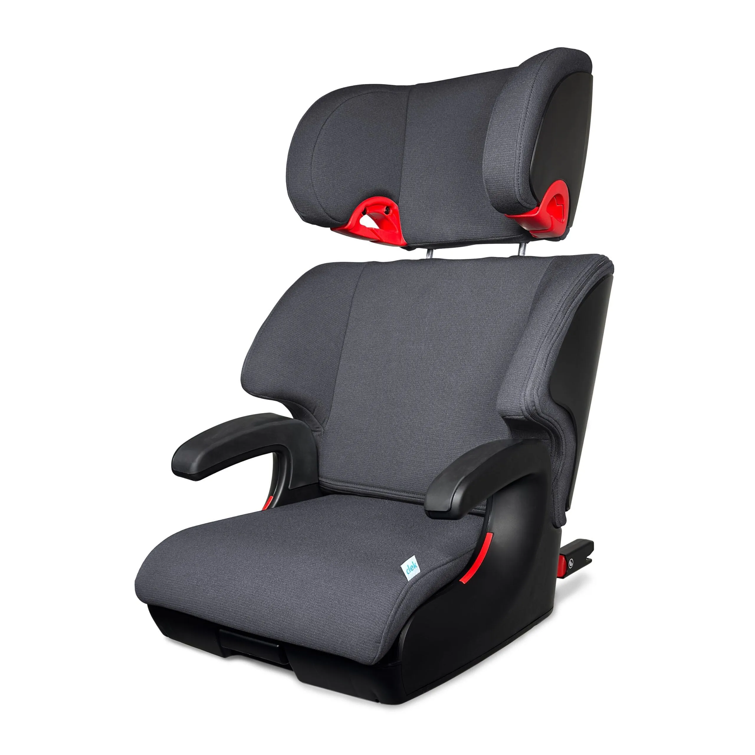 Child seated using a booster seat